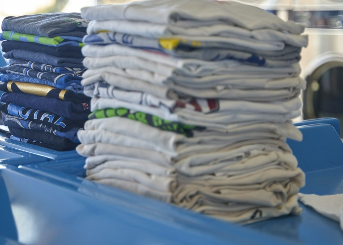 Freshly laundered and neatly folded clothes